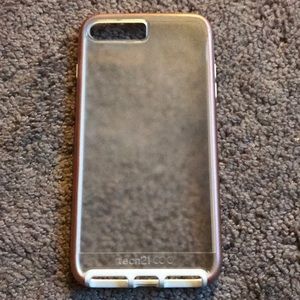 Tech 21 rose gold and sheer case